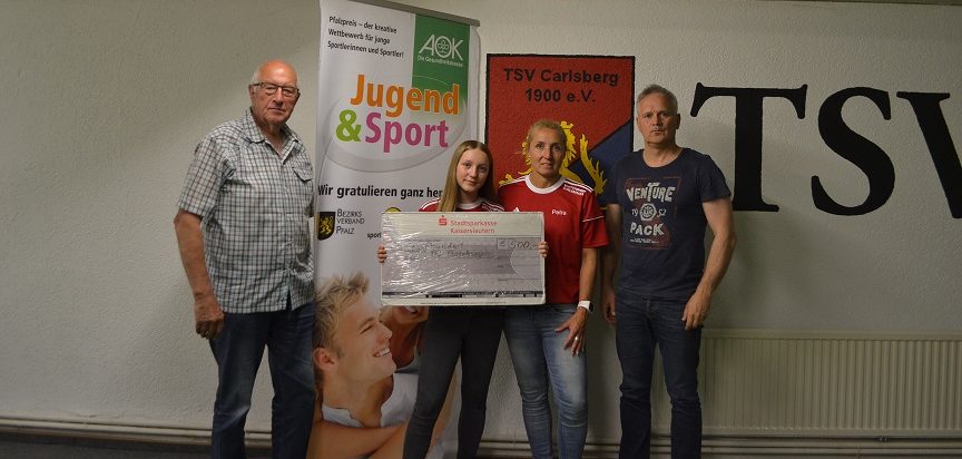 TSV Carlsberg mit AOK-Gesundheitspreis ausgezeichnet