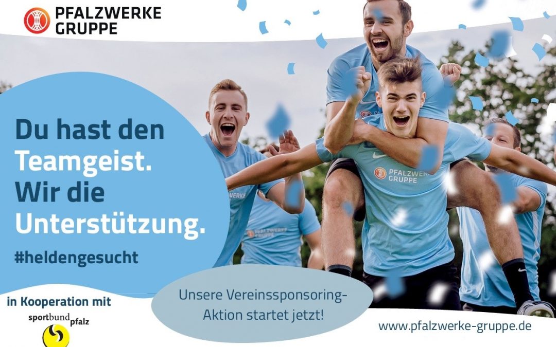 #heldengesucht – Pfalzwerke starten Aktion in Kooperation mit dem Sportbund Pfalz