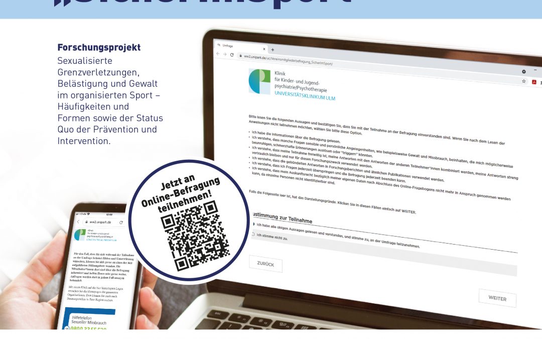SicherImSport – Anonyme Online-Befragung zur sex. Gewalt im Breitensport