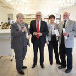 Kaiserslautern, Gartenschau, Brauhaus, Festsaal, Ehrungsmatinee Sportbund Pfalz, Sport-Obelisk für Elke Laubscher (l) und Werner Wager (r), durch Roger Lewentz und Elke Rottmüller. 25.01.2020 Foto: Reiner Voß / view
